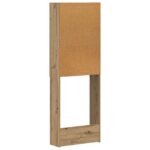 vidaXL Toaletná skriňa EDE Dub artisan 66 x 25,5 x 190 cm – Obrázok 5
