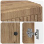 vidaXL Toaletná skriňa EDE Dub artisan 66 x 25,5 x 190 cm – Obrázok 6