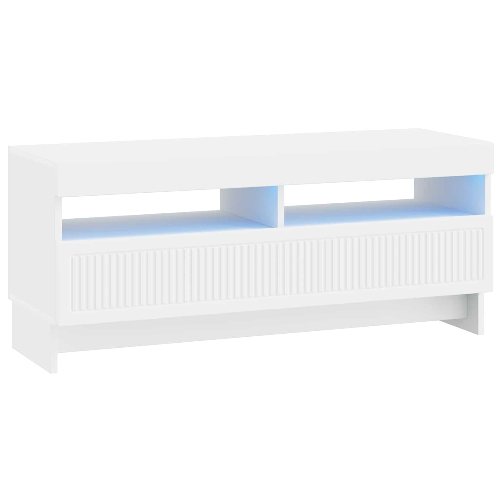 896105_1.jpg vidaXL LED TV kabinet Biela Kompozitné drevo – Obrázok 1