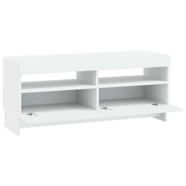 vidaXL LED TV kabinet Biela Kompozitné drevo – Obrázok 3