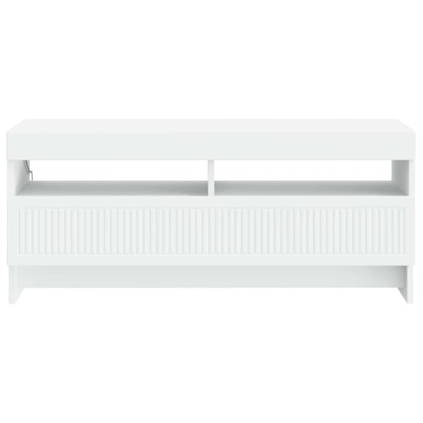 vidaXL LED TV kabinet Biela Kompozitné drevo – Obrázok 4