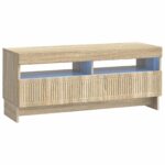 vidaXL LED TV kabinet Dub sonoma Kompozitné drevo