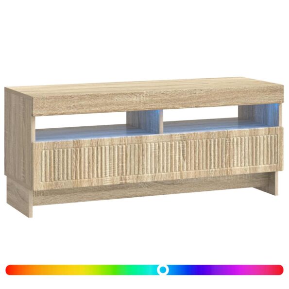 vidaXL LED TV kabinet Dub sonoma Kompozitné drevo – Obrázok 2