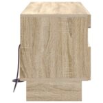 vidaXL LED TV kabinet Dub sonoma Kompozitné drevo – Obrázok 5
