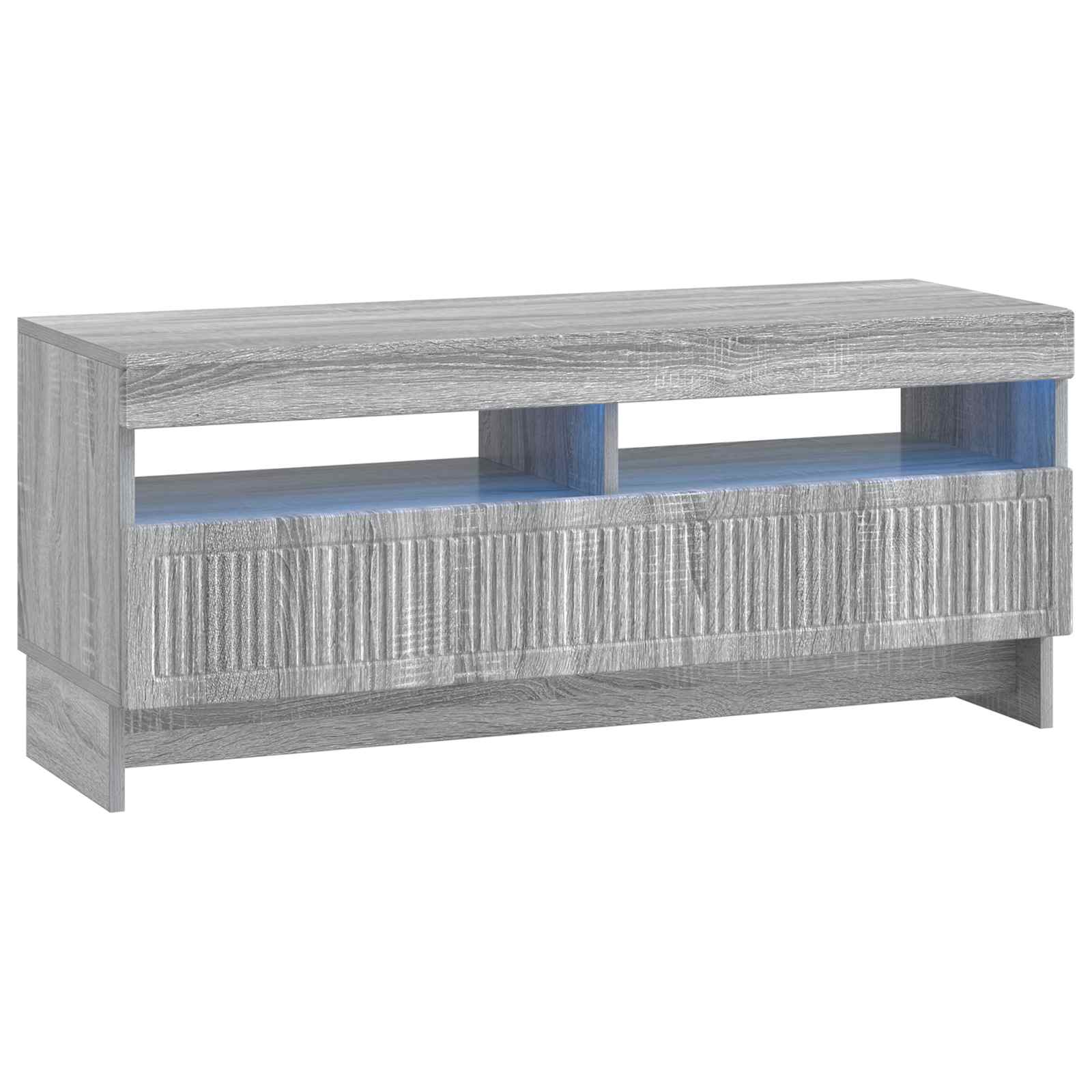 896111_1.jpg vidaXL LED TV kabinet Sivý Sonoma Kompozitné drevo – Obrázok 1