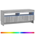 vidaXL LED TV kabinet Sivý Sonoma Kompozitné drevo – Obrázok 2