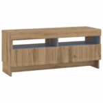 vidaXL LED TV kabinet Dub artisan Kompozitné drevo