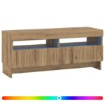 vidaXL LED TV kabinet Dub artisan Kompozitné drevo – Obrázok 2