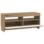 vidaXL LED TV kabinet Dub artisan Kompozitné drevo – Obrázok 3
