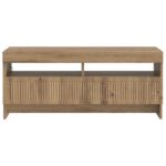 vidaXL LED TV kabinet Dub artisan Kompozitné drevo – Obrázok 4