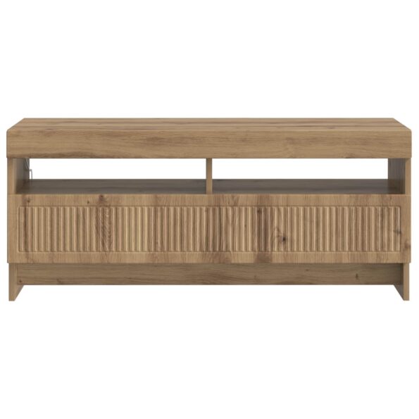 vidaXL LED TV kabinet Dub artisan Kompozitné drevo – Obrázok 4