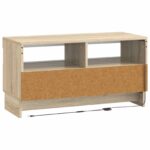 vidaXL LED TV kabinet Dub sonoma Kompozitné drevo – Obrázok 6