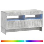 vidaXL LED TV kabinet Betónovo sivá Kompozitné drevo – Obrázok 2