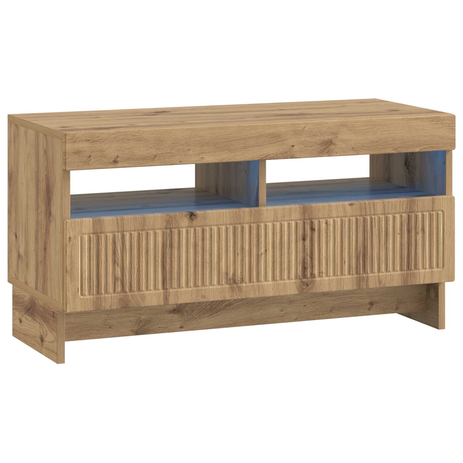 896124_1.jpg vidaXL LED TV kabinet Dub artisan Kompozitné drevo – Obrázok 1