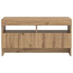 vidaXL LED TV kabinet Dub artisan Kompozitné drevo – Obrázok 4