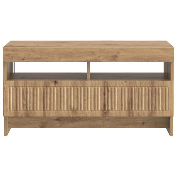 vidaXL LED TV kabinet Dub artisan Kompozitné drevo – Obrázok 4