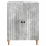 vidaXL Kúpeľňová úložná skriňa ALKMAAR Betónovo sivá 59,5 x 31 x 80 cm – Obrázok 3