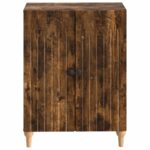 vidaXL Kúpeľňová úložná skriňa ALKMAAR Dymový dub 59,5 x 31 x 80 cm – Obrázok 3