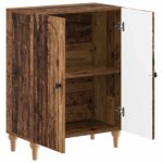 vidaXL Kúpeľňová úložná skriňa ALKMAAR Staré drevo 59,5 x 31 x 80 cm – Obrázok 2