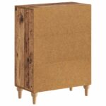 vidaXL Kúpeľňová úložná skriňa ALKMAAR Staré drevo 59,5 x 31 x 80 cm – Obrázok 5