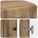 vidaXL Kúpeľňová úložná skriňa ALKMAAR Dub artisan 59,5 x 31 x 80 cm – Obrázok 6