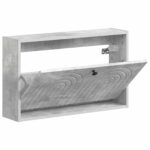 vidaXL Nástenný botník ALKMAAR 71 x 17 x 43 cm Kompozitné drevo – Obrázok 2