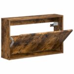 vidaXL Nástenný botník ALKMAAR 71 x 17 x 43 cm Kompozitné drevo – Obrázok 2
