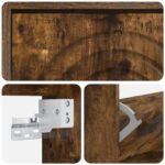 vidaXL Nástenný botník ALKMAAR 71 x 17 x 43 cm Kompozitné drevo – Obrázok 6