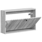 vidaXL Nástenný botník ALKMAAR 71 x 17 x 43 cm Kompozitné drevo – Obrázok 2