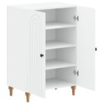 vidaXL Skriňa na topánky ALKMAAR 59,5 x 39,5 x 90 cm Kompozitné drevo – Obrázok 2