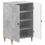 vidaXL Skriňa na topánky ALKMAAR 59,5 x 39,5 x 90 cm Kompozitné drevo – Obrázok 2