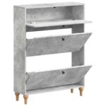 vidaXL Skriňa na topánky ALKMAAR 78 x 24 x 103 cm Kompozitné drevo – Obrázok 2