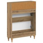 vidaXL Skriňa na topánky ALKMAAR 78 x 24 x 103 cm Kompozitné drevo – Obrázok 5
