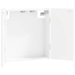 vidaXL Skriňa na terč ALKMAAR Biela 52,5 x 10,5 x 53,5 cm – Obrázok 2