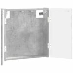 vidaXL Skriňa na terč ALKMAAR Betónovo sivá 52,5 x 10,5 x 53,5 cm – Obrázok 2