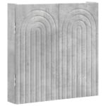 vidaXL Skriňa na terč ALKMAAR Betónovo sivá 52,5 x 10,5 x 53,5 cm – Obrázok 3