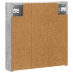 vidaXL Skriňa na terč ALKMAAR Betónovo sivá 52,5 x 10,5 x 53,5 cm – Obrázok 5