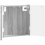 vidaXL Skriňa na terč ALKMAAR Sivý Sonoma 52,5 x 10,5 x 53,5 cm – Obrázok 2