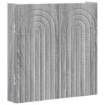 vidaXL Skriňa na terč ALKMAAR Sivý Sonoma 52,5 x 10,5 x 53,5 cm – Obrázok 3