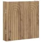 vidaXL Skriňa na terč ALKMAAR Dub artisan 52,5 x 10,5 x 53,5 cm – Obrázok 3
