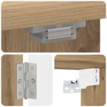 vidaXL Skriňa na terč ALKMAAR Dub artisan 52,5 x 10,5 x 53,5 cm – Obrázok 6