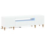 vidaXL LED TV kabinet Biela Kompozitné drevo
