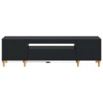 vidaXL LED TV kabinet Čierna Kompozitné drevo – Obrázok 4