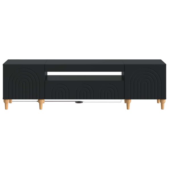 vidaXL LED TV kabinet Čierna Kompozitné drevo – Obrázok 4
