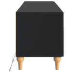 vidaXL LED TV kabinet Čierna Kompozitné drevo – Obrázok 5