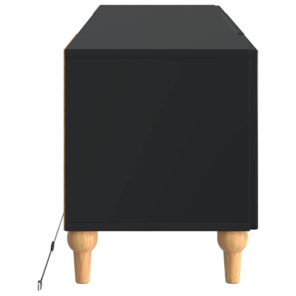 vidaXL LED TV kabinet Čierna Kompozitné drevo – Obrázok 5