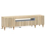 vidaXL LED TV kabinet Dub sonoma Kompozitné drevo
