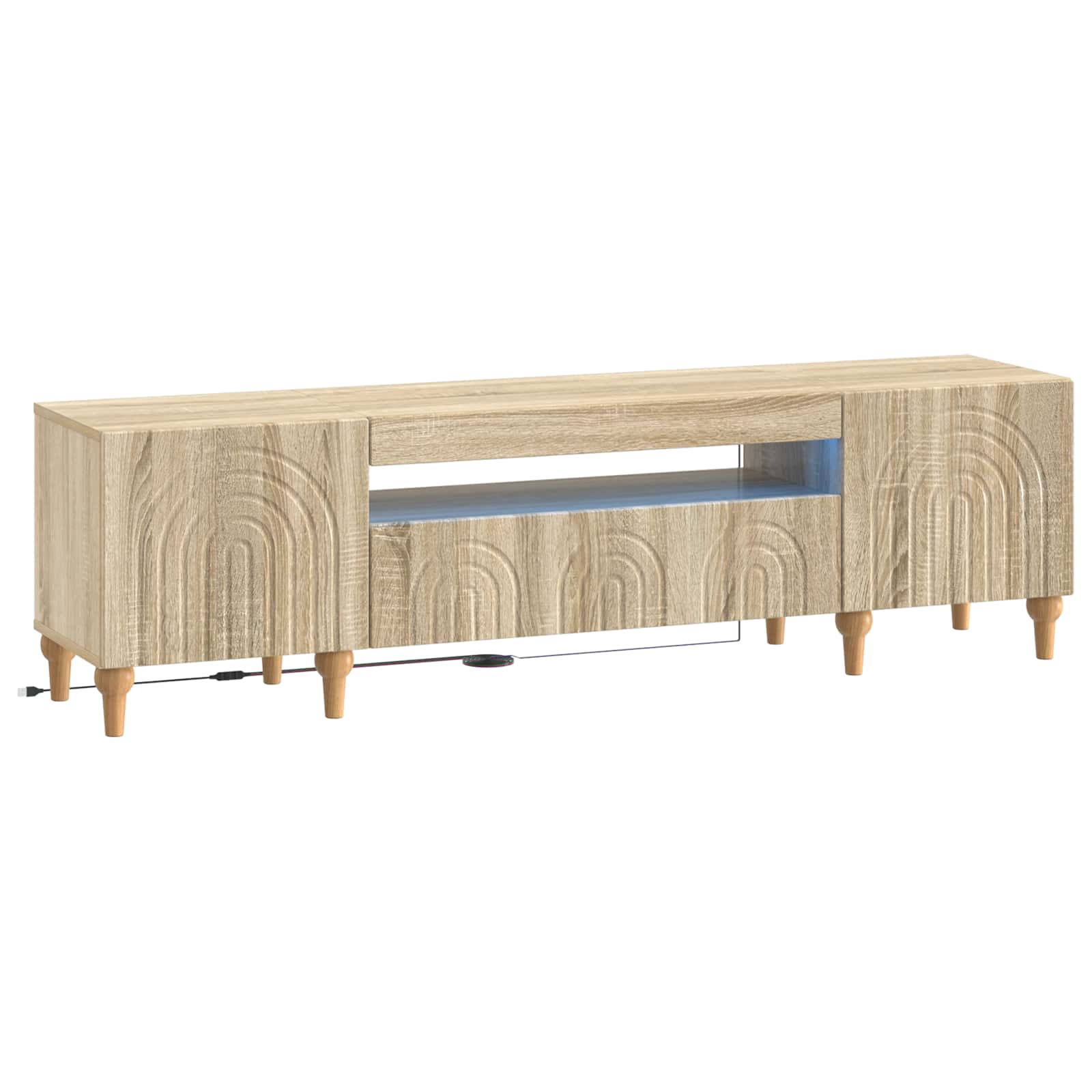 896247_1.jpg vidaXL LED TV kabinet Dub sonoma Kompozitné drevo – Obrázok 1