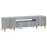 vidaXL LED TV kabinet Sivý Sonoma Kompozitné drevo
