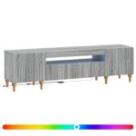 vidaXL LED TV kabinet Sivý Sonoma Kompozitné drevo – Obrázok 2